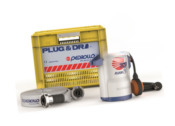 Pedrollo Plug & Drain Notfall-Set für Überschwemmungen